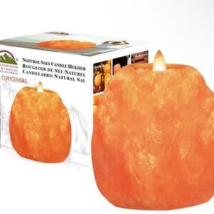 Himalayan Glow Hand Carved Himalayan Salt Candle Holders brand new